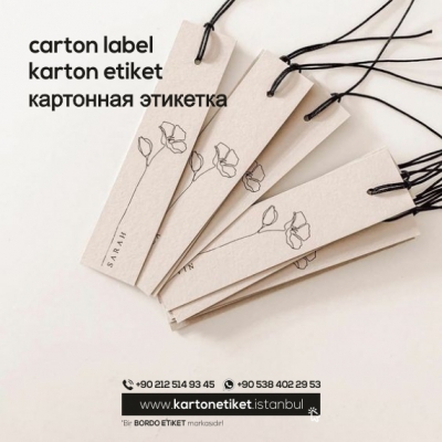 Karton Etiket 39