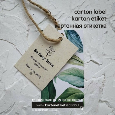 Karton Etiket 16