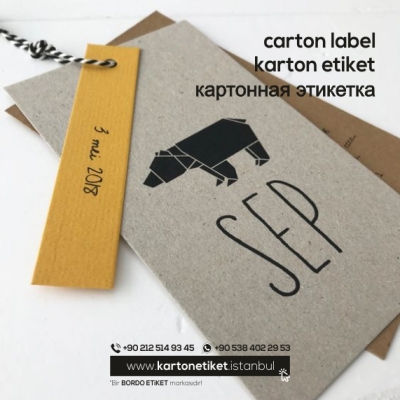 Karton Etiket 34